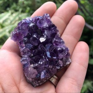 Amethyst crystal geode specimen display decor
